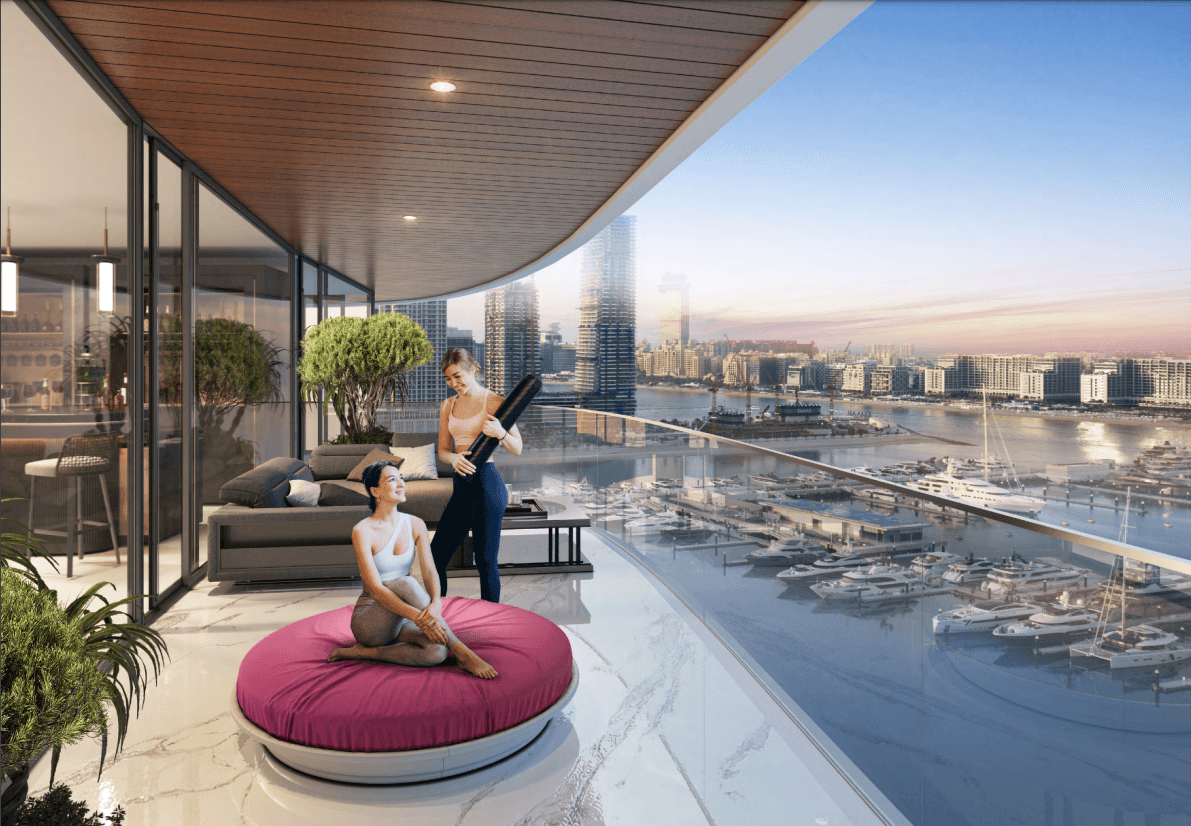LUXURY LIVING IN THE CAVALLI-DESIGNED 2-BEDROOM APARTMENT WITH WRAP-AROUND BALCONY AT SKYCREST, DAMAC BAY 2, DUBAI HARBOUR
