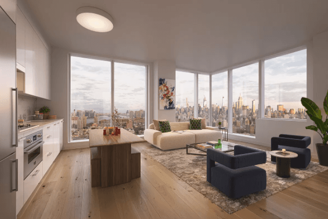 Studio Apartment in Lower East Side With Amazing View of Manhattan