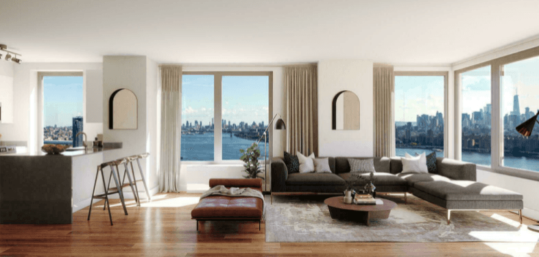 No Fee, Big 4Room/2Bed/1Bath New Luxury Apartment w/ waterfront views in Long Island City
