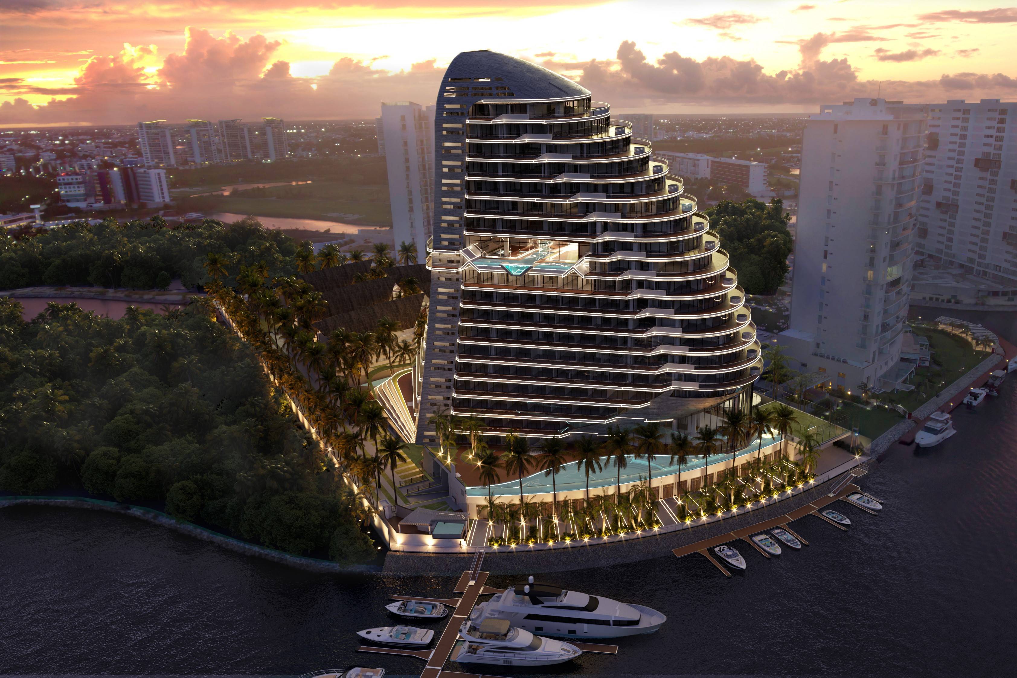 Shark Tower Puerto Cancun | Sustainable Meets Luxury in the Mexican Caribbean | Cryptocurrencies Accepted