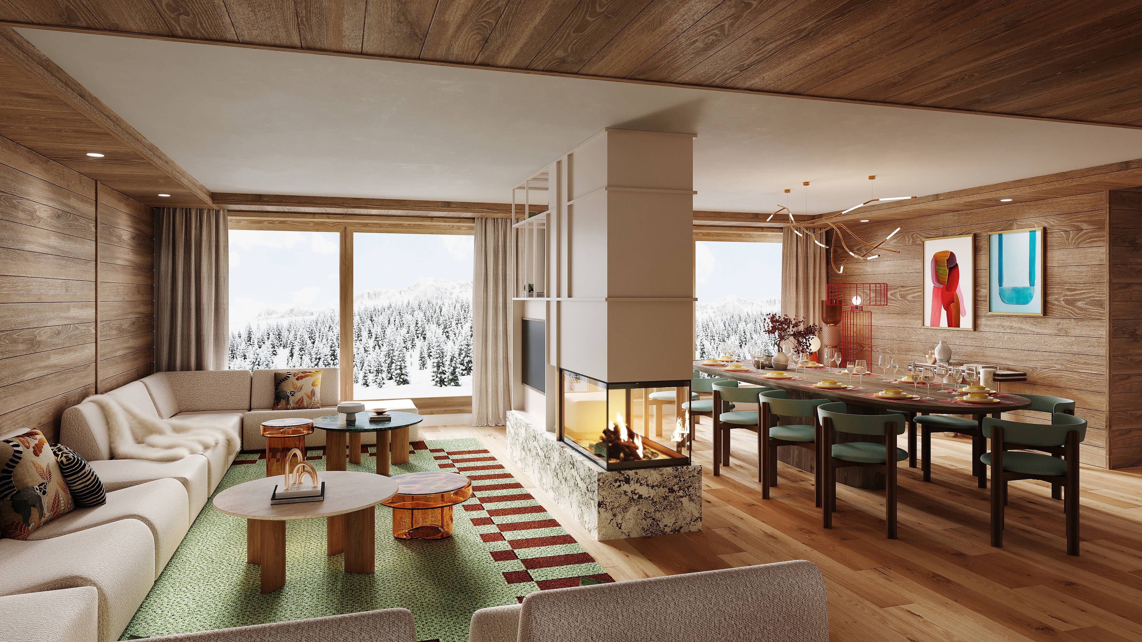 8 bedroom masterpiece in Courchevel new luxury residence with 5-star hotel services