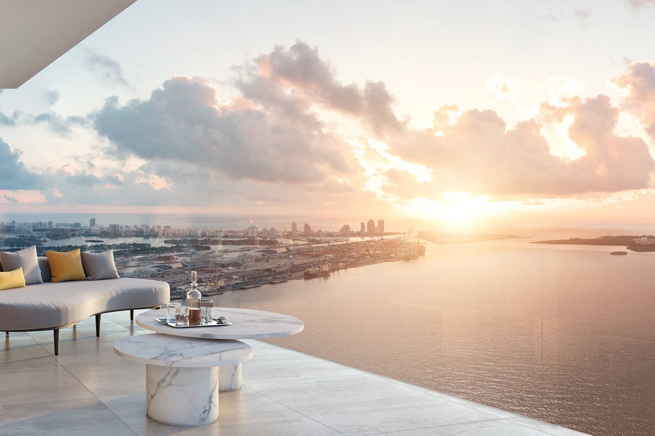 Baccarat Brickell, Miami | Oceanfront Luxury residences | Three Bed + Den/Three Bath | 2,189  sq f |
