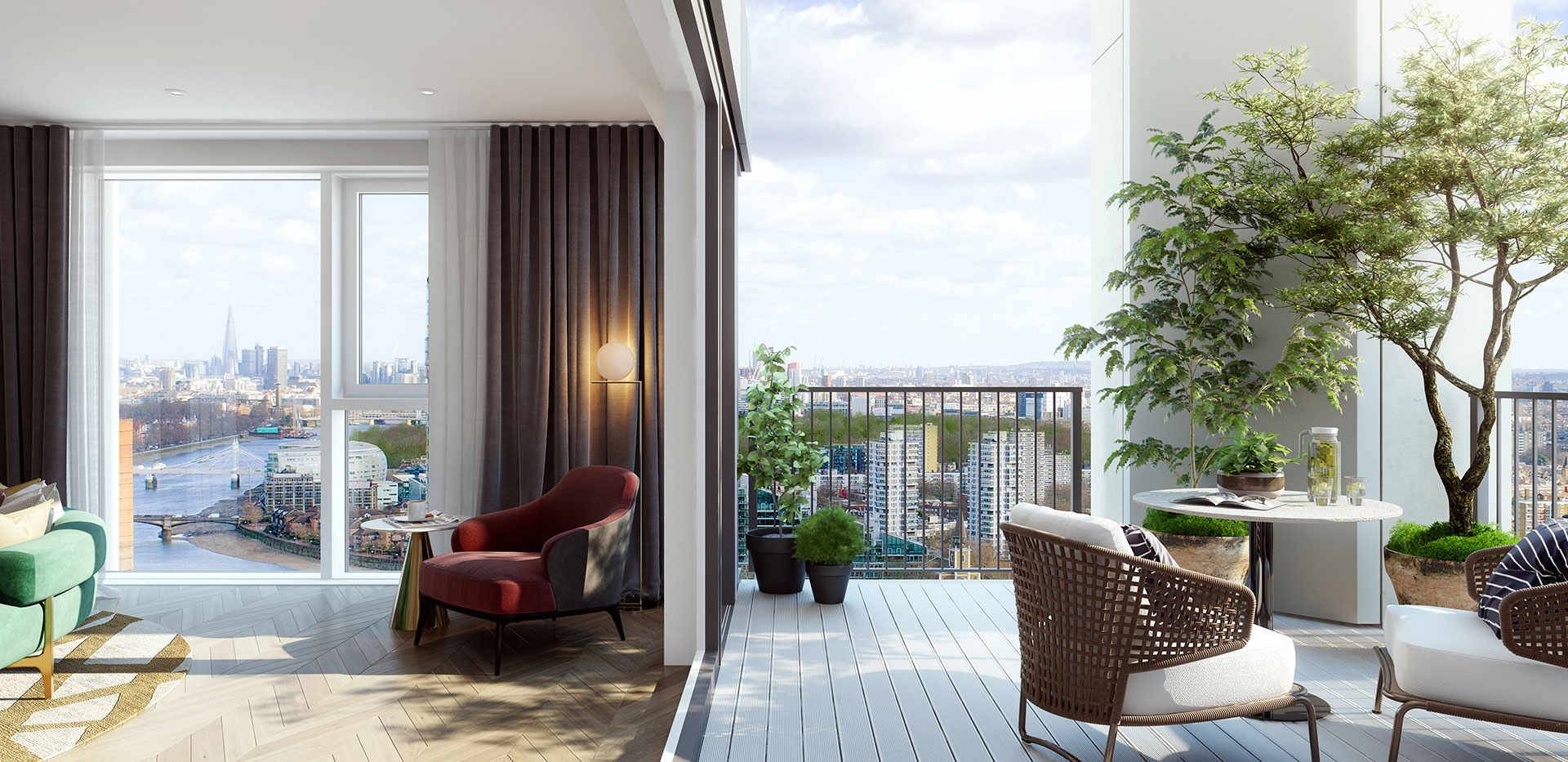 The residents will benefit from  each apartment being meticulously finished to the highest standard, to create a haven of calm from the moment you step in the door.