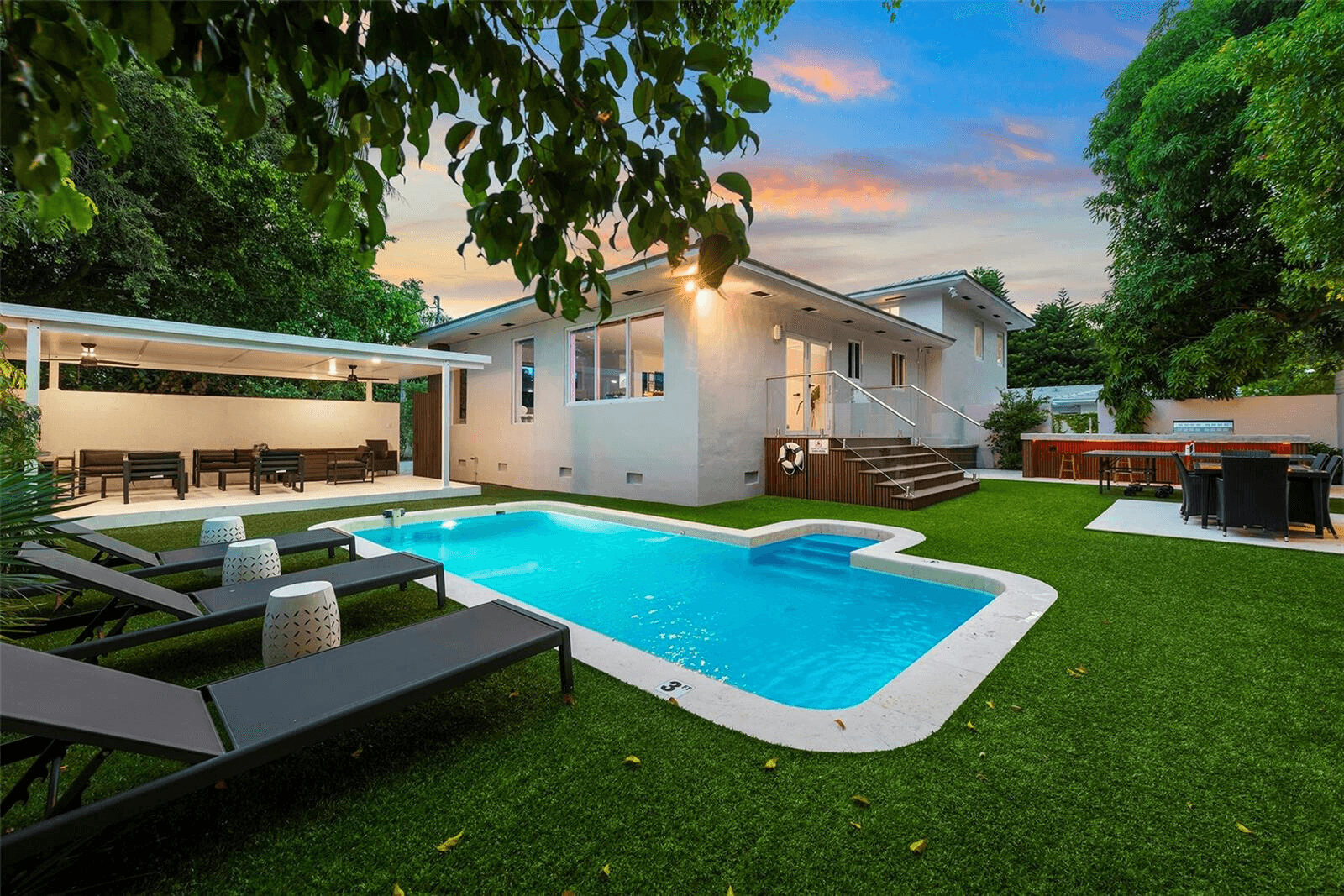 Recently Renovated Miami Shores Villa with Heated Pool, Outdoor Kitchen | 5 Beds | 3.5 Baths | 2368 sqft