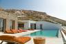 Villa Lithos to rent in Mykonos - Outdoor Lounge & Swimming Pool Area