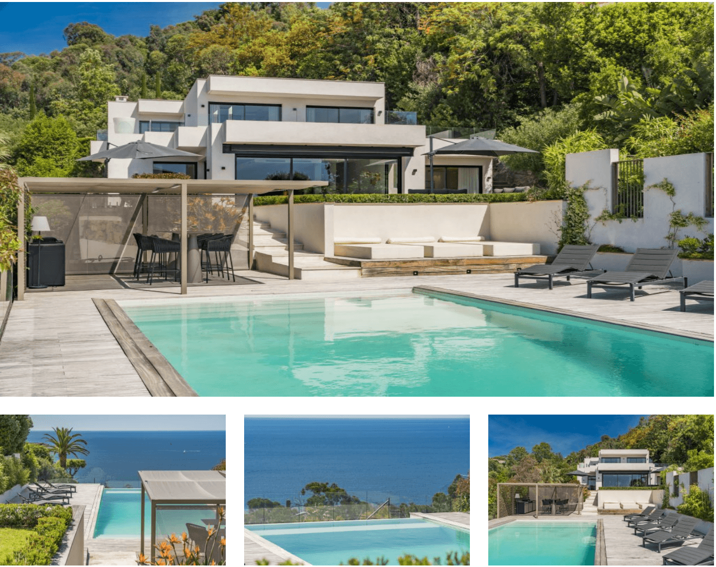 A Superb Contemporary villa with panoramic sea views on the heights of Cannes
