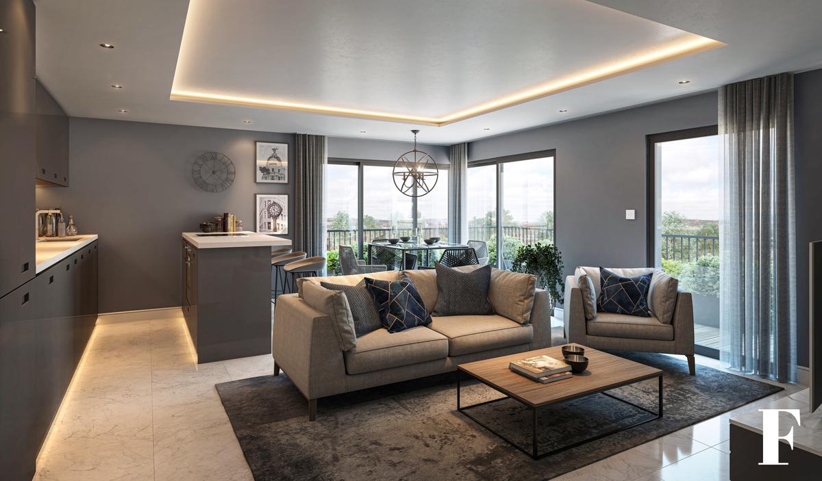 Manchester Piccadilly Wharf - Living Room