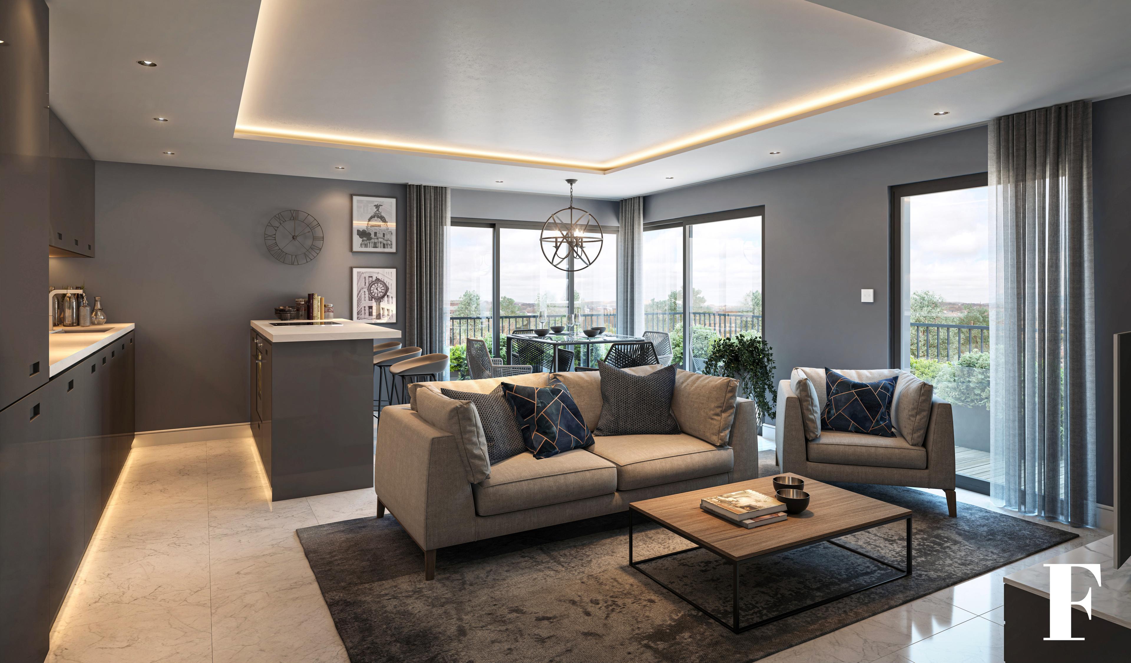 Manchester Piccadilly Wharf - Living Room