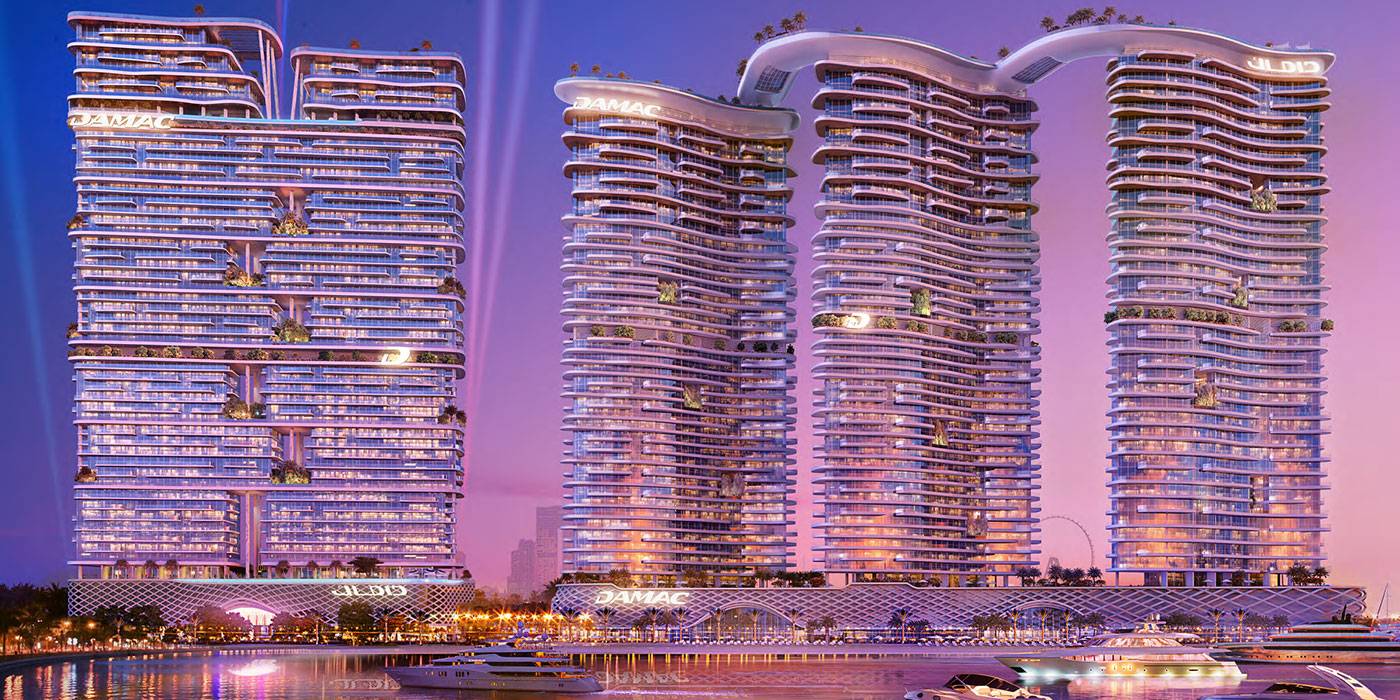 EXTRAORDINARY IN THE CAVALLI-DESIGNED 4-BEDROOM SKYCREST PENTHOUSE AT DAMAC BAY 2
