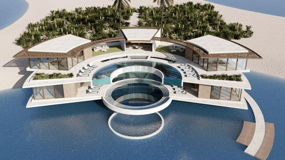 5-7BR Luxury Villas with private beach access in The World Islands