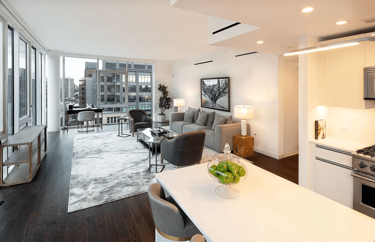 NYC Penthouse Rental | Water Views | Floor to Ceiling Windows | West Soho | 3 Bed 3+ Bath | $21,000