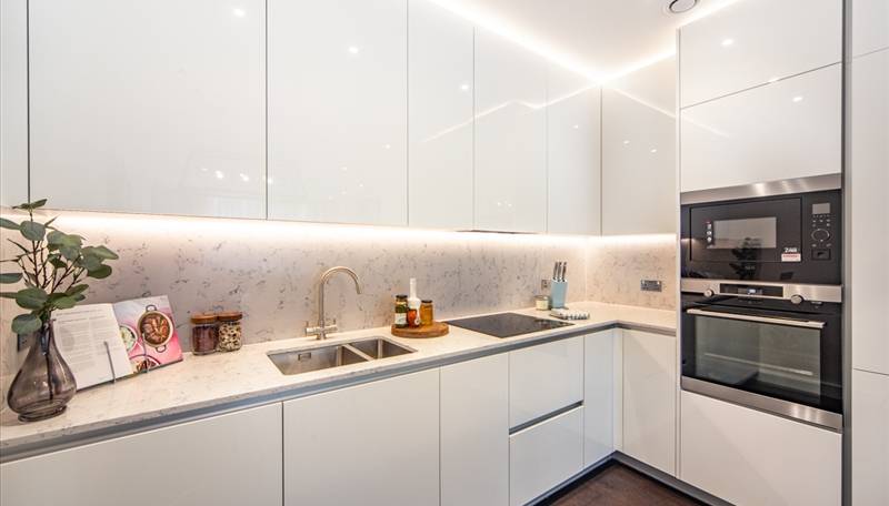 Impressive two-bedroom, two-bathroom apartment located in Thornes House forming part of The Residence Collection in Nine Elms on London’s iconic South Bank
