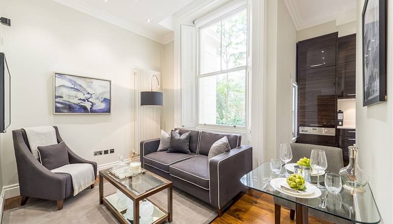 This superbly refurbished one bedroom apartment is situated on the ground floor garden level within this stunning Grade II listed building.