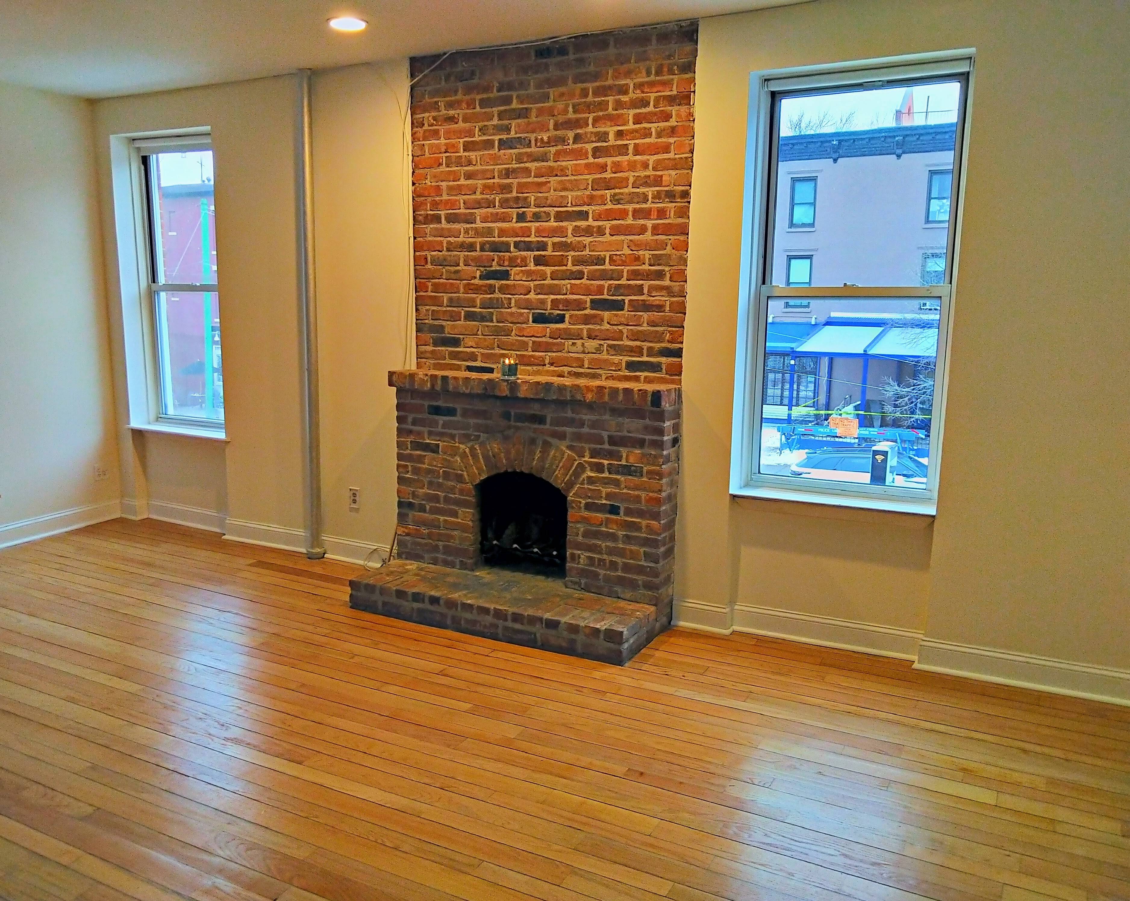 Bright Park Slope Corner 2 Bedroom Apartment w/Home Office and Wood Burning Fireplace