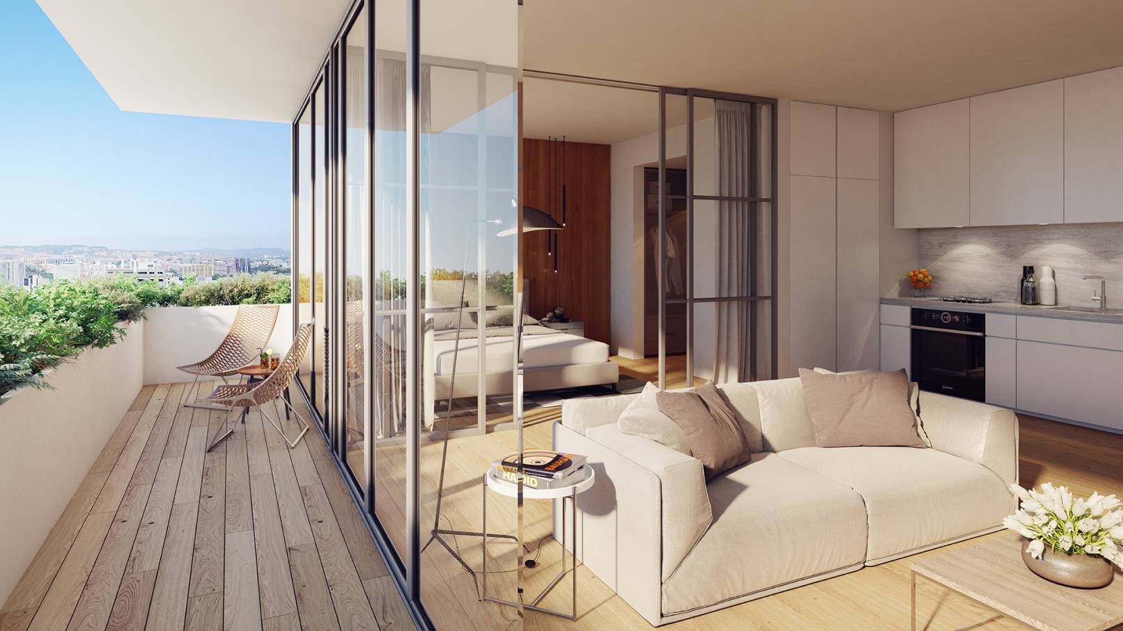 T2 + Terrace Apartment. A precious opportunity on one of Lisbon’s highest hills.