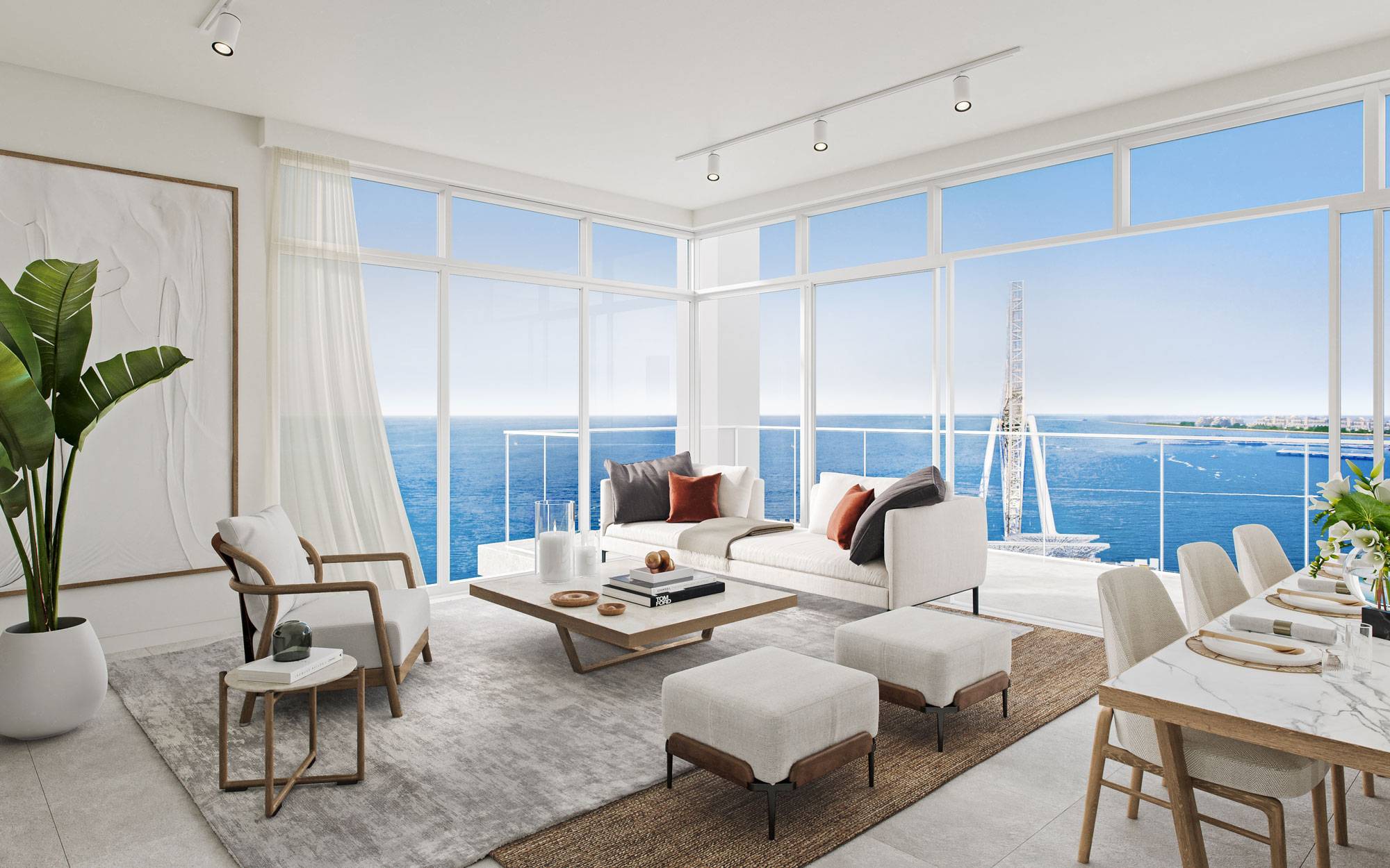 Sea and Marina Views Elite One-Bedroom Apartment in Iconic Bluewaters Bay Tower