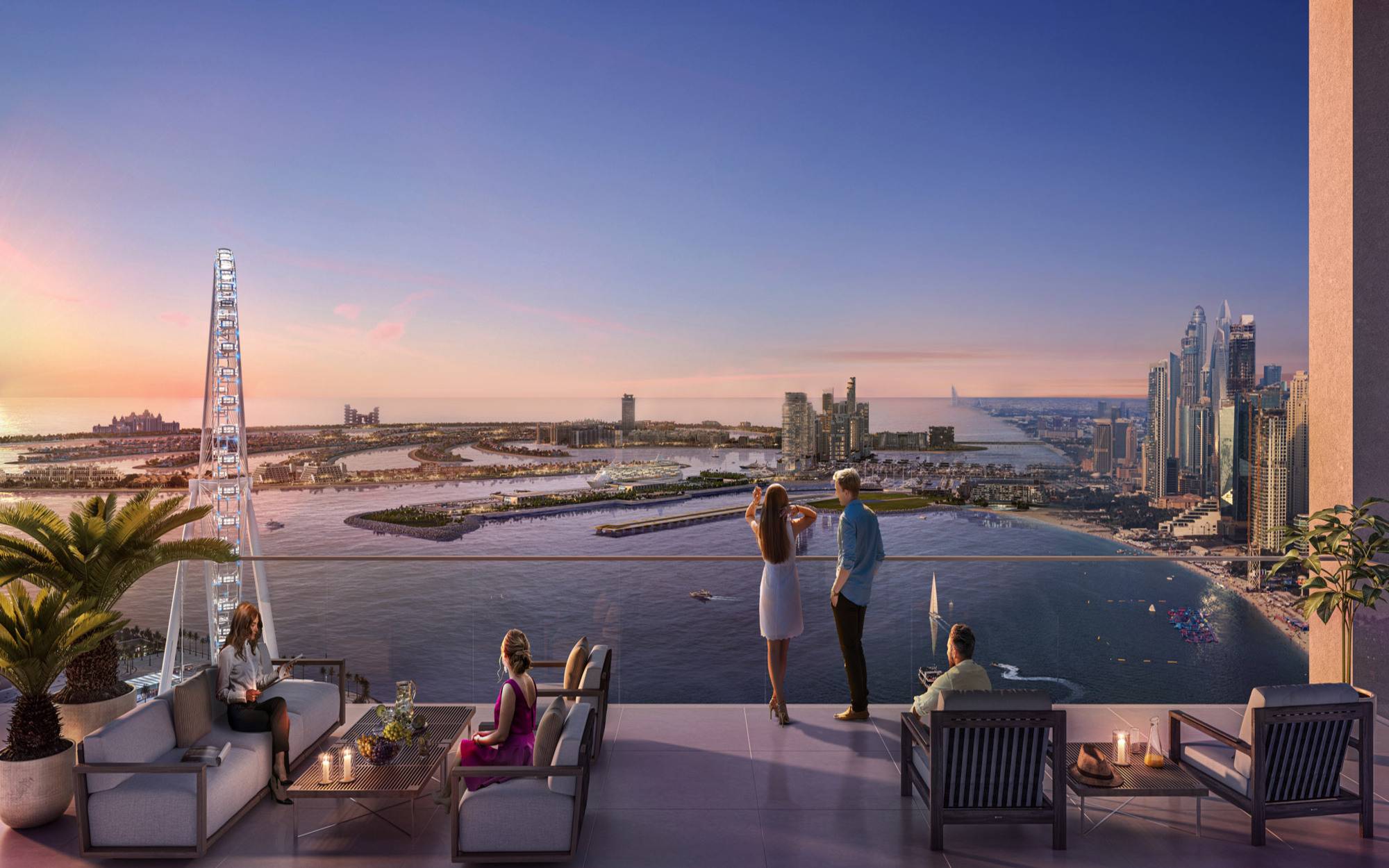 Sea Views Two-Bedroom Apartment in Iconic Bluewaters Bay Tower, Dubai