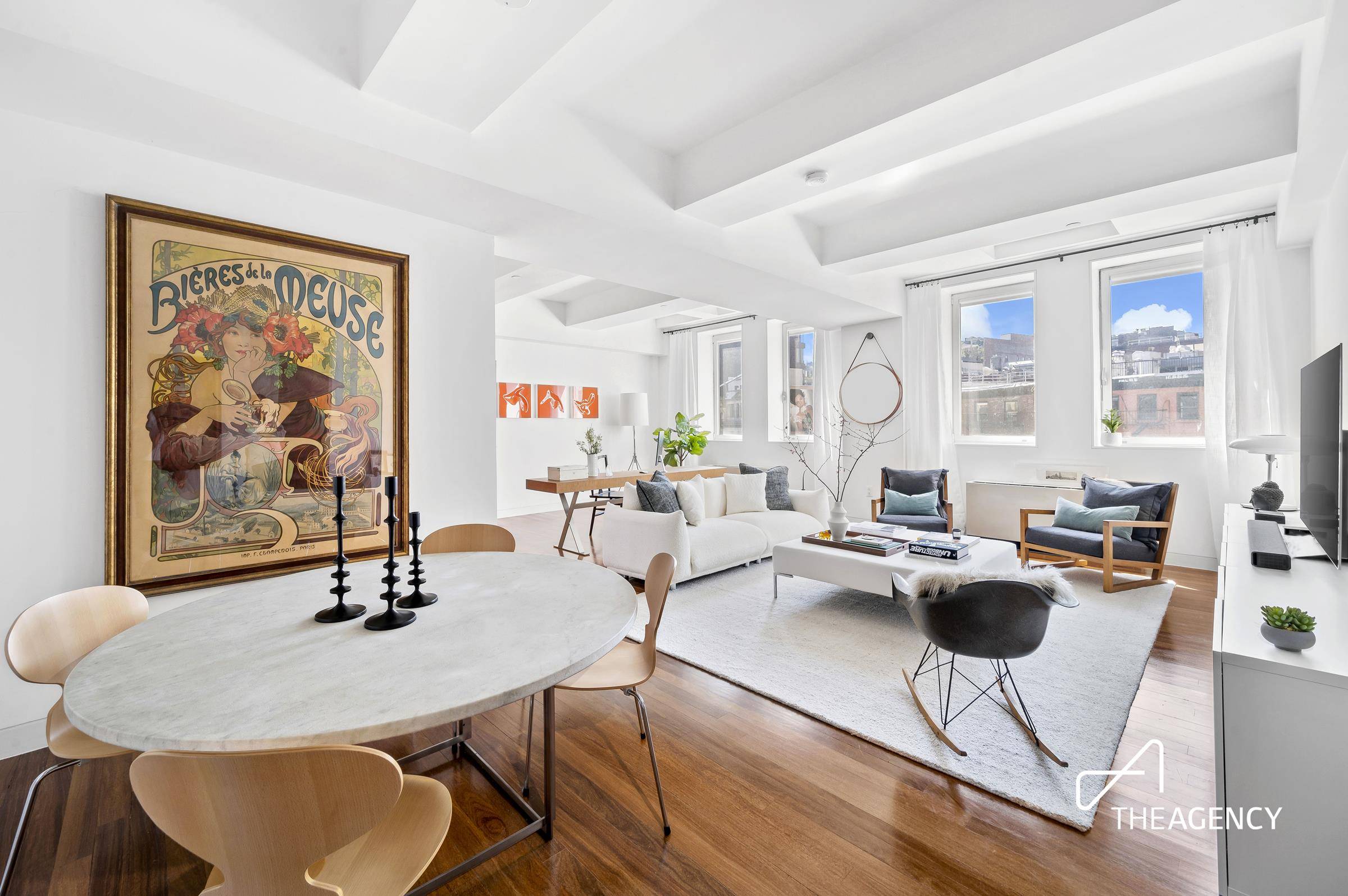 Pre war 2 bedroom, 2 bath, condominium in the nexus of Soho and Nolita, and flooded with Western light.