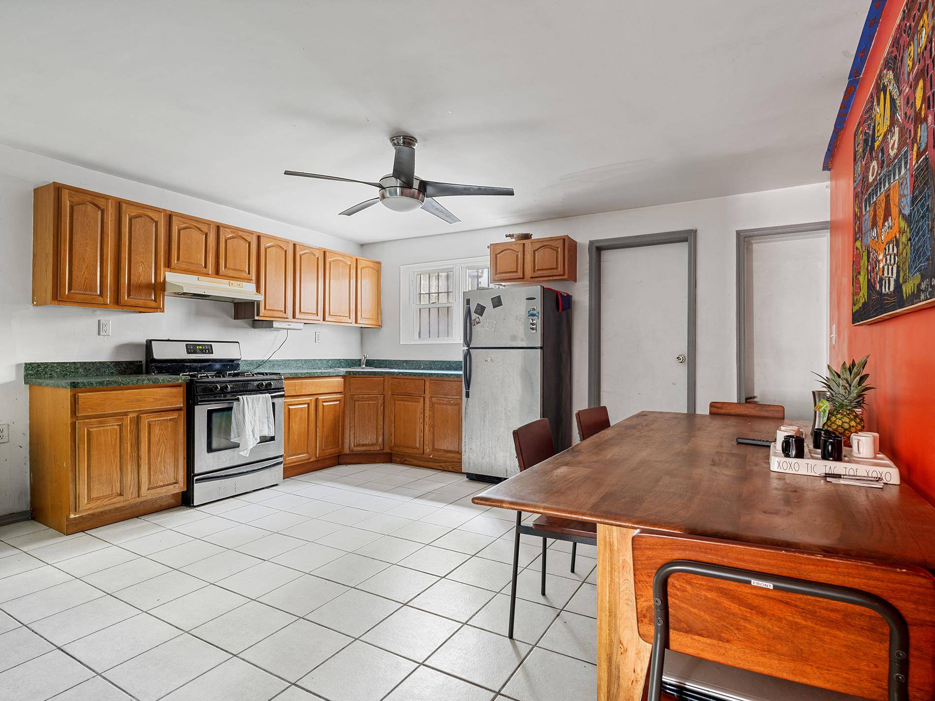 This stunning brownstone is located right at the start of Bushwick, one block away from the J train at Halsey Street.