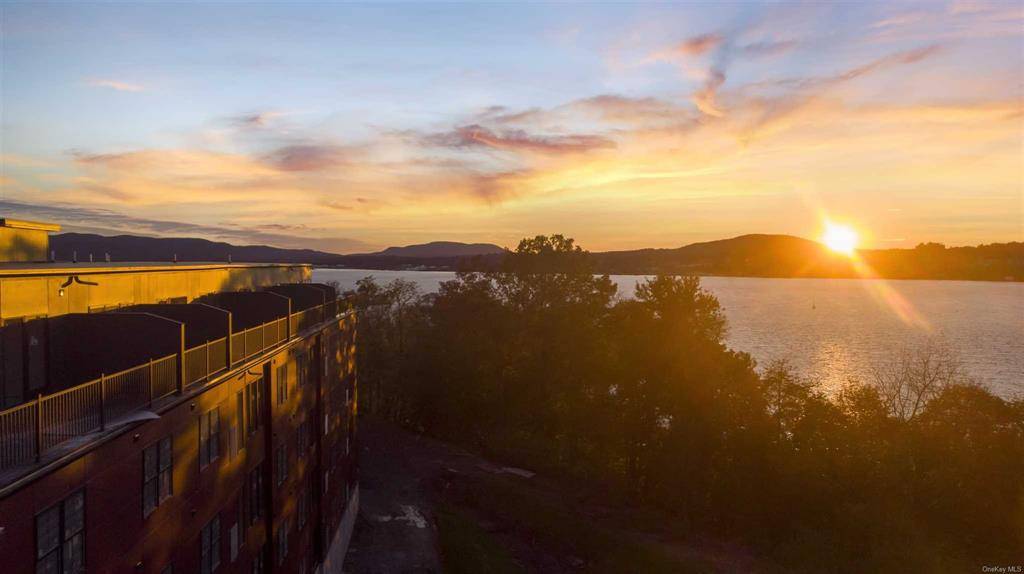 Perched on the cliff above the Hudson River, Edgewater's seven building apartment complex will afford stunning views of the valley and spectacular sunsets across the river towards the Catskills.