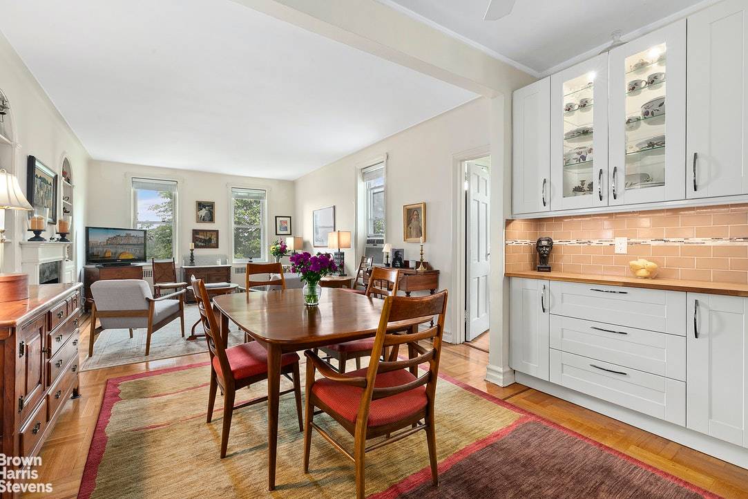 Location, Manhattan views, beautiful light and birdsong from this high floor two bedroom in Prospect Park South !