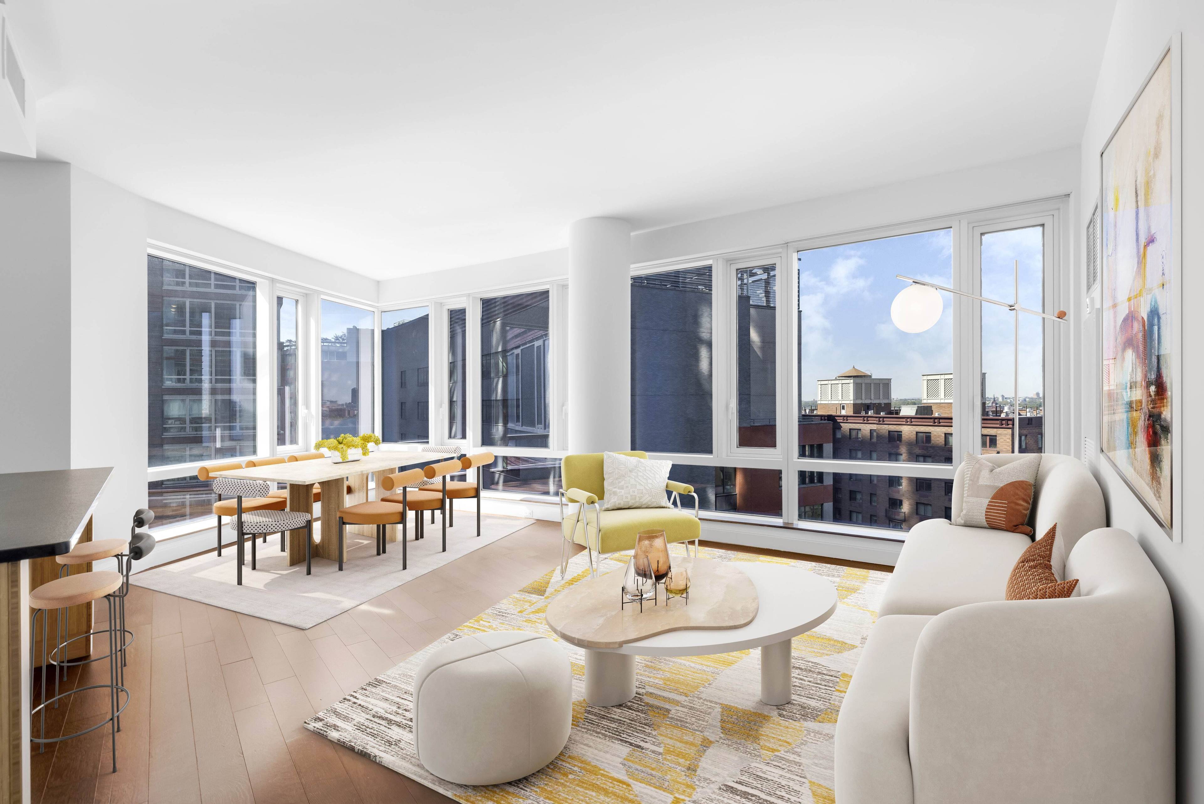 The most versatile 2 bedroom unit on the market in Battery Park City.