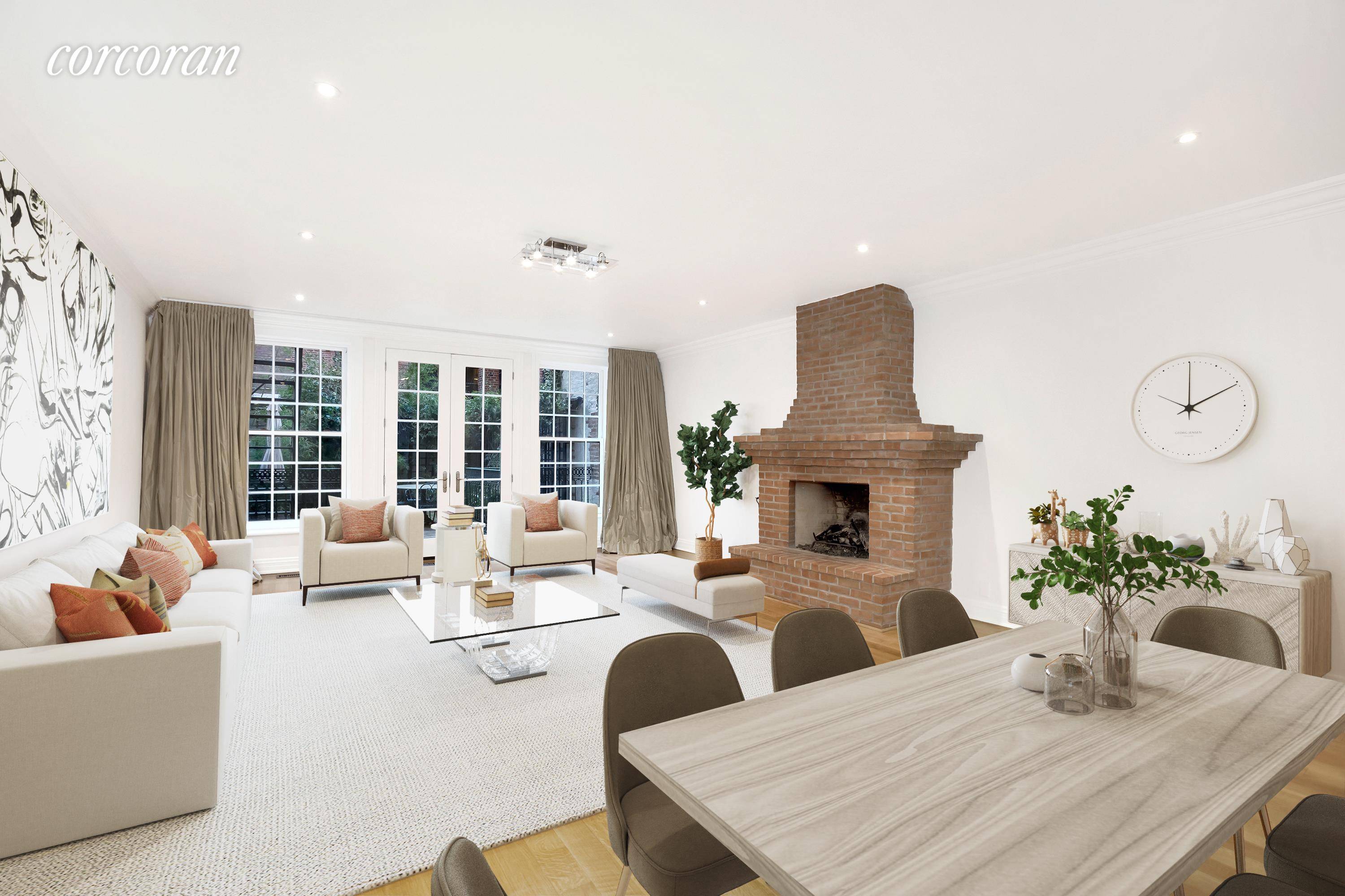 Ideally located on W71st just half a block from Central Park, this duplex Garden apartment offers the ultimate Upper West Side retreat.