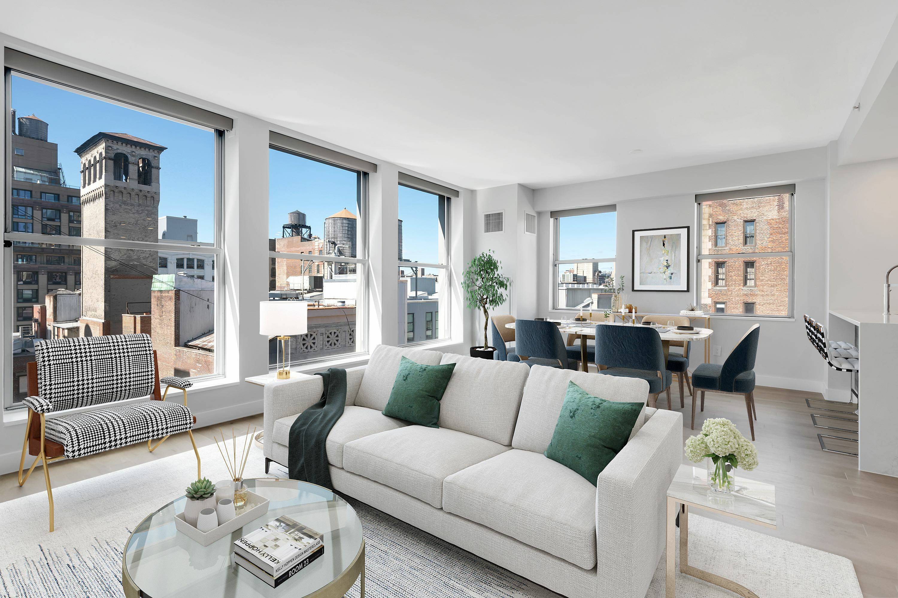 Exit from your own private elevator entrance into this full floor modern loft complete with south facing views of the charming Flatiron neighborhood.