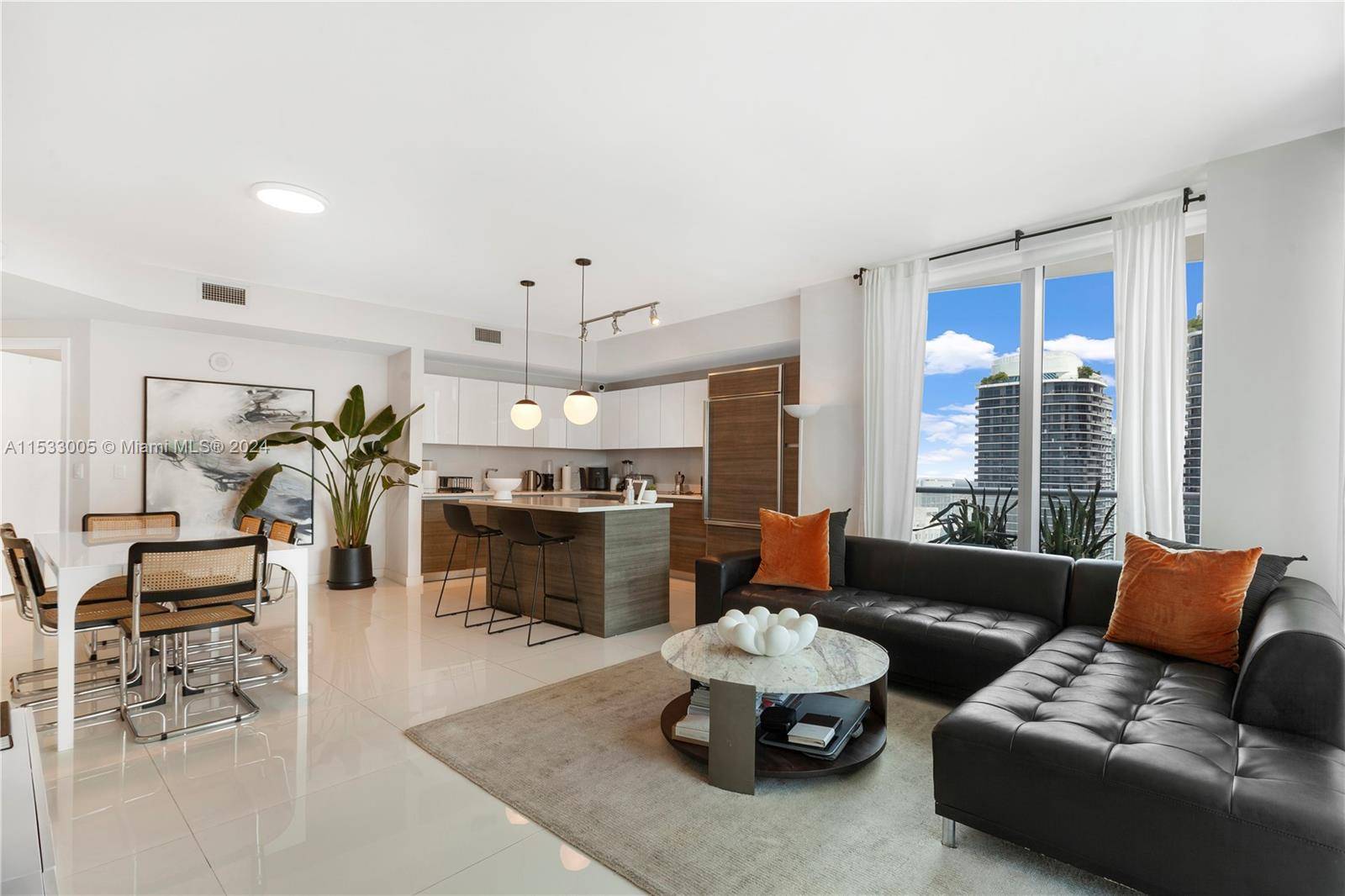 Nestled in Brickell's core, this 38th floor condo at Millecento Residences embodies the essence of luxury.