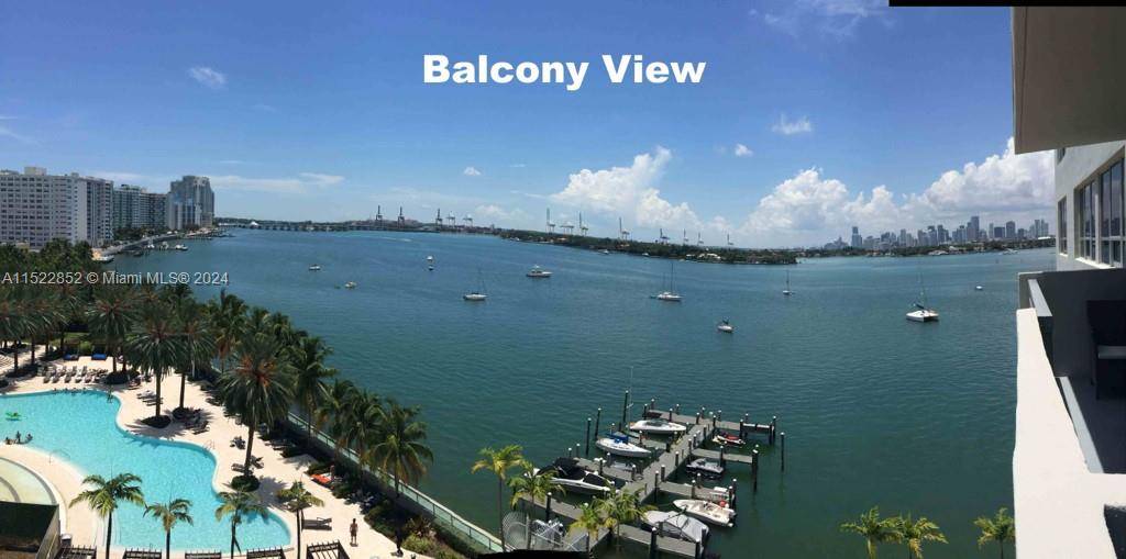 Renovated 2 2 with a balcony and the best line view of the water offered in the building.