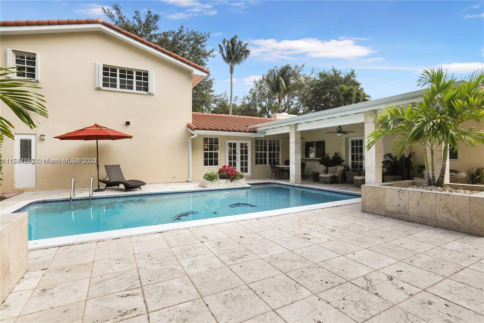 Exceptional 2 story pool house nestled in the prestigious neighborhood of Palmetto Bay.