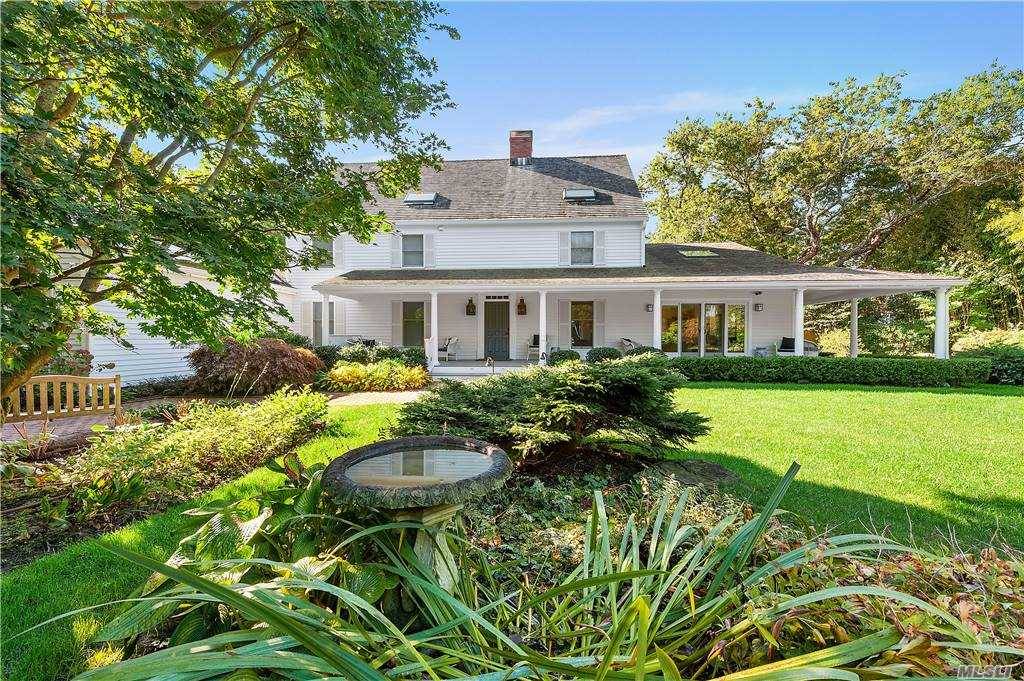 Classic East Hampton saltbox converted and expanded for modern living is steps away from East Hampton Village shops, restaurants and schools.