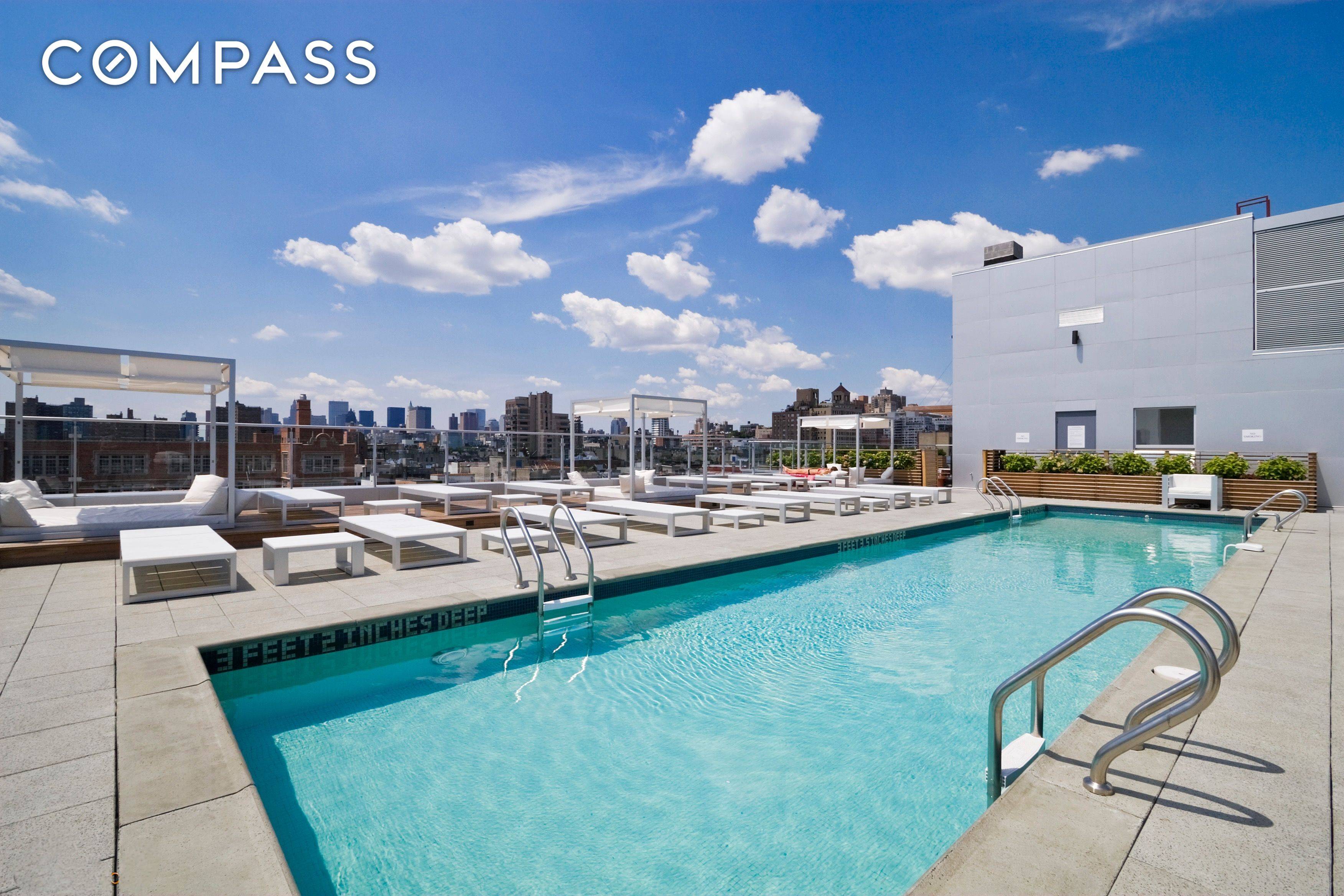 Visually Seductive Alcove Studio The A Building is a Full service Condominium with a 24 hour Doorman and Concierge, Engaging Rooftop Pool complete with Panoramic Views, Private Cabanas, BBQ Grill ...