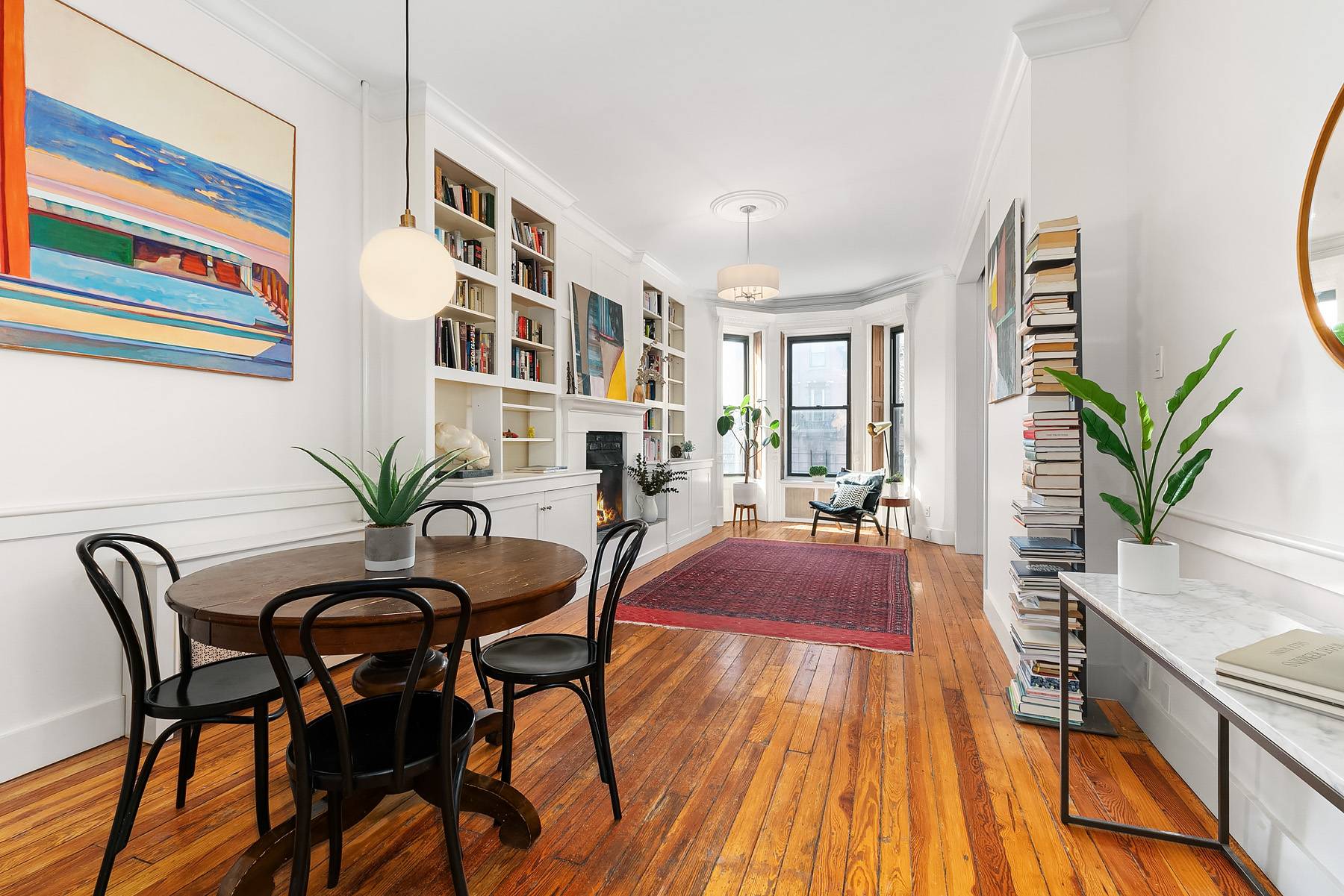 Enjoy the best of Brownstone Brooklyn in this spacious, floor through, two bed currently configured as a three bed, two bath apartment.