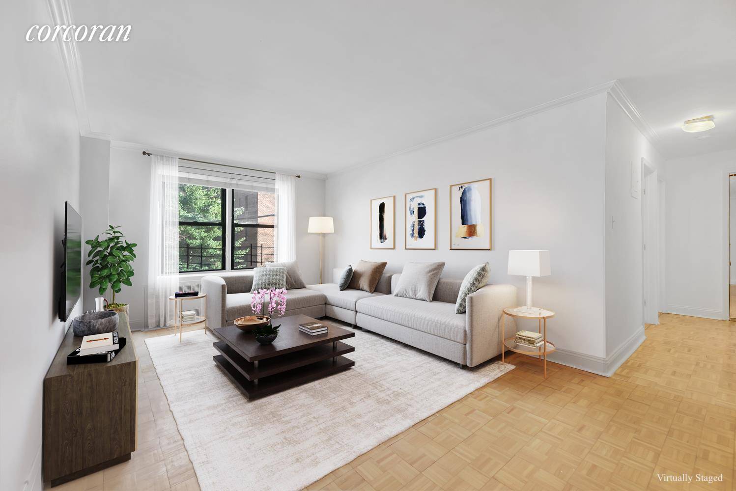 Welcome home to this beautiful 2 Bedrooms, 1 Bathroom CONDO, flooded with natural light in the most desirable condo building in Jackson Heights.