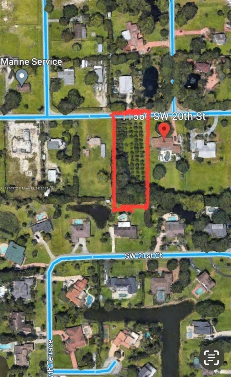 ONE OF A KIND ! THIS ONE ACRE LOT IS LOCATED IN AN EXCLUSIVE DESIRABLE AREA IN DAVIE !
