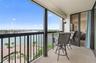 You can access the primary suite from the balcony