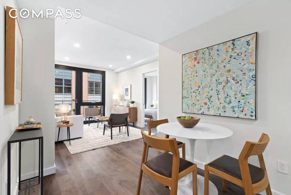 Welcome to Unit 5A, an efficiently laid out contemporary two bedroom, two bathroom now available for rent at The Nexus, Long Island City s newest condo development.