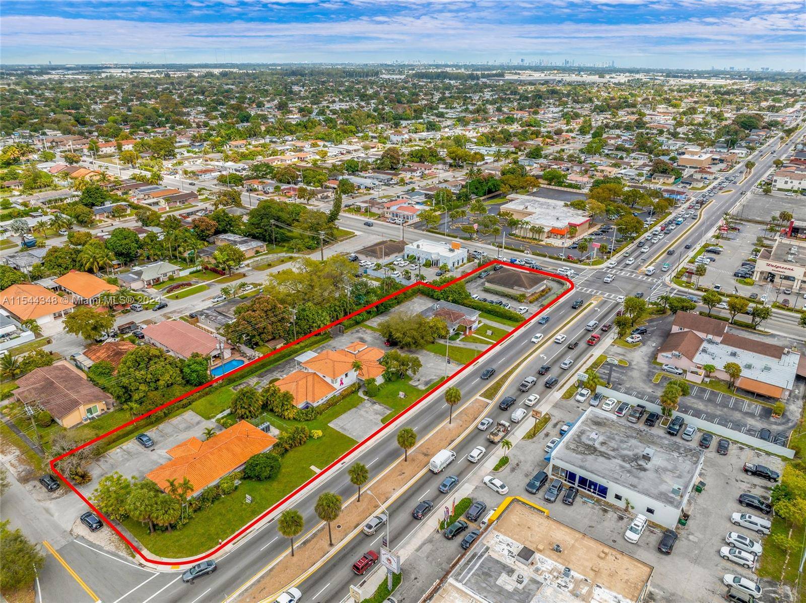 Hialeah development opportunity 4 contiguous lots 1 acre in central location.