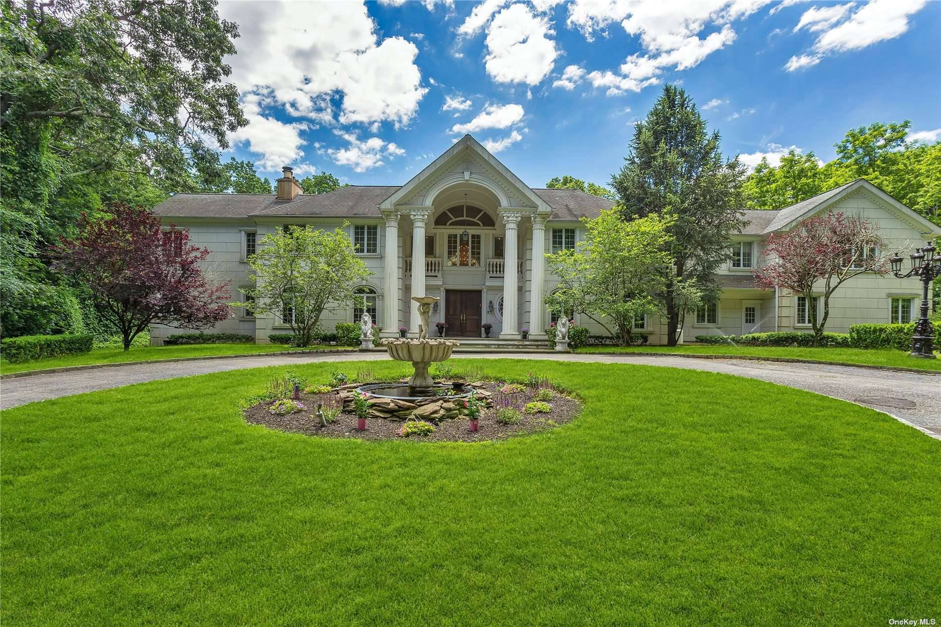 MILL NECK. Incredible Stone amp ; Stucco Gated Colonial, Custom Built, amp ; Located On Over 5 Private, Beautiful amp ; Wooded Acres, In The Heart of The Village of ...