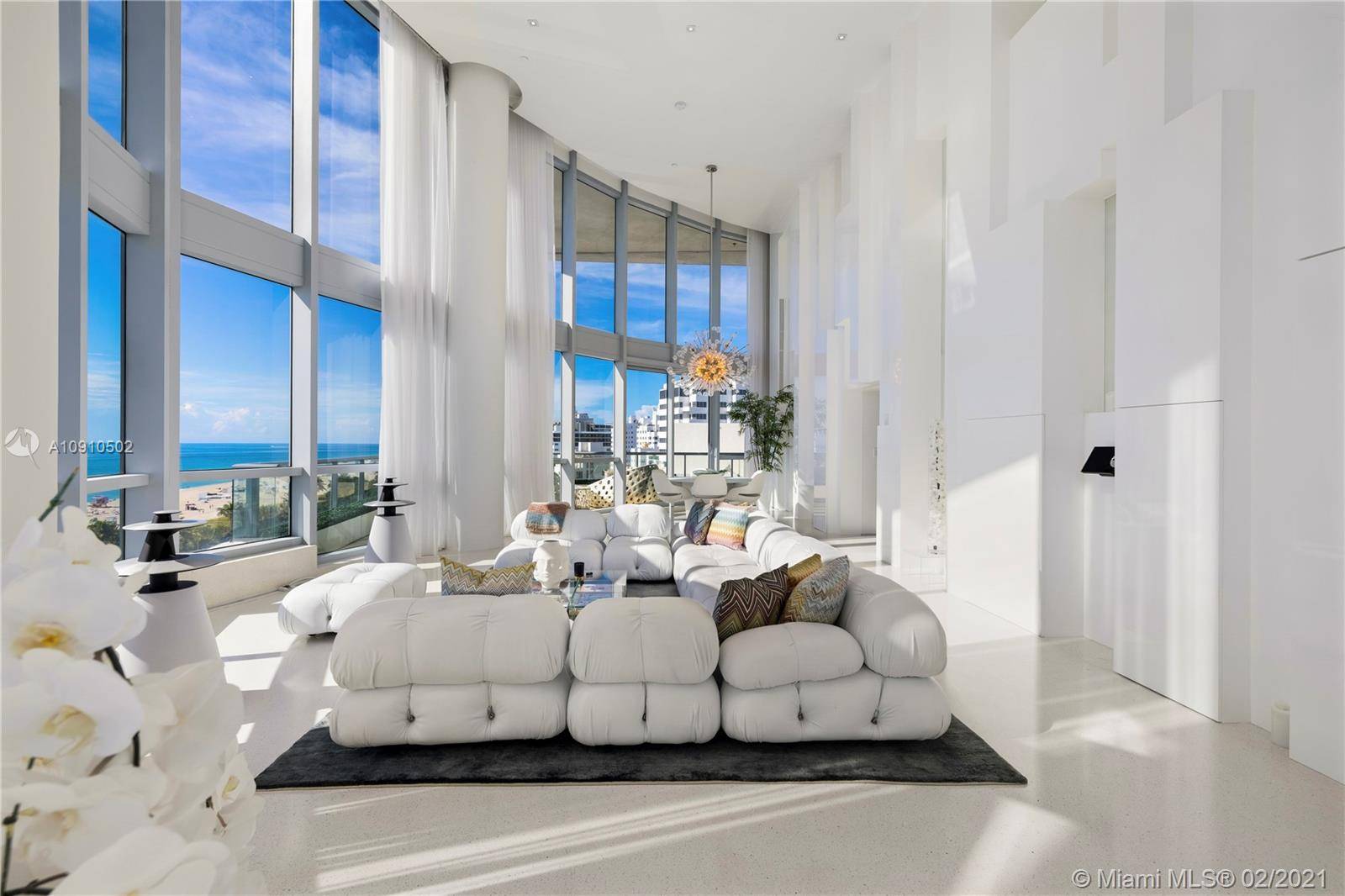 Take in the sweeping panorama of South Beach from this one of a kind extravagantly minimalist townhouse located in the 5 Star Setai with 4 beds and 4 baths in ...
