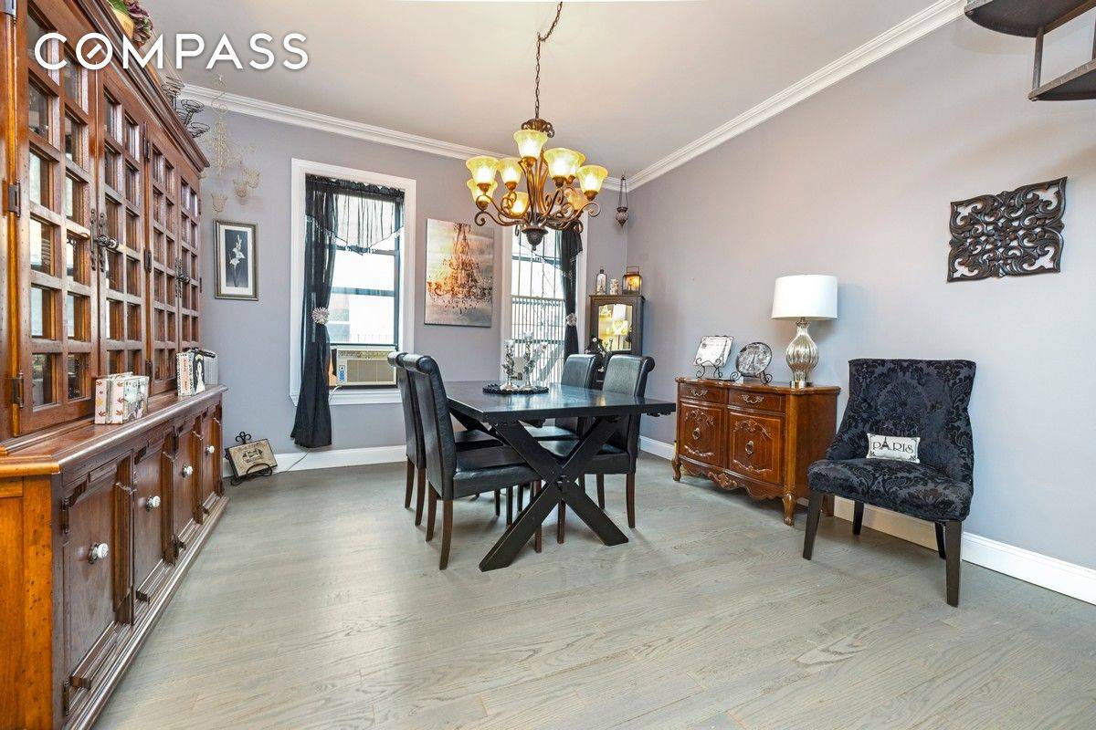 Welcome to 125 Eastern Parkway 3E 4E, a three bedroom, two bathroom duplex that can easily be converted into a four bedroom.