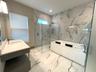 Primary bathroom on 1st floor