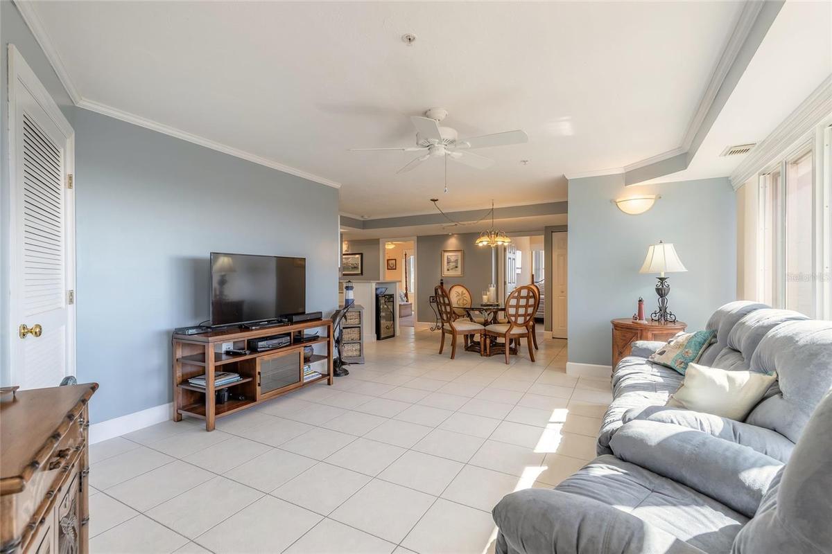 Lots of natural light - when you first enter