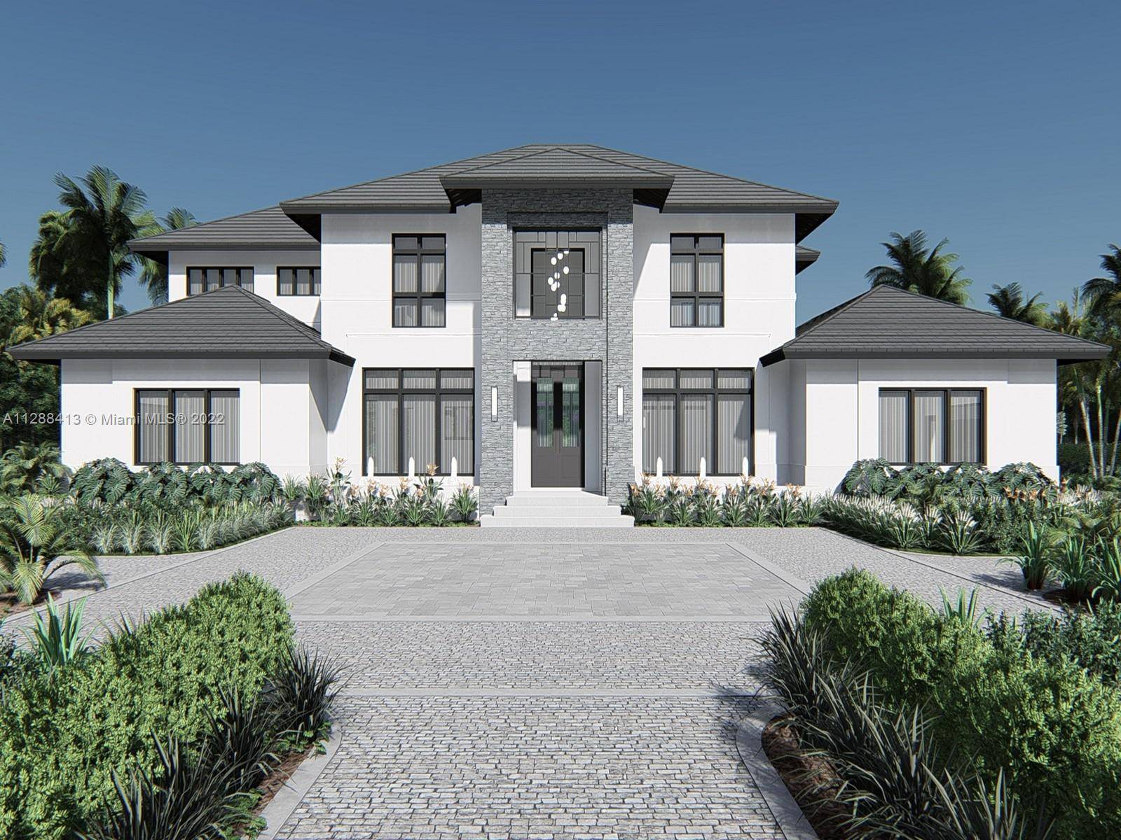 Extraordinary 2024 Brand new Contemporary Style Estate located in North Pinecrest.