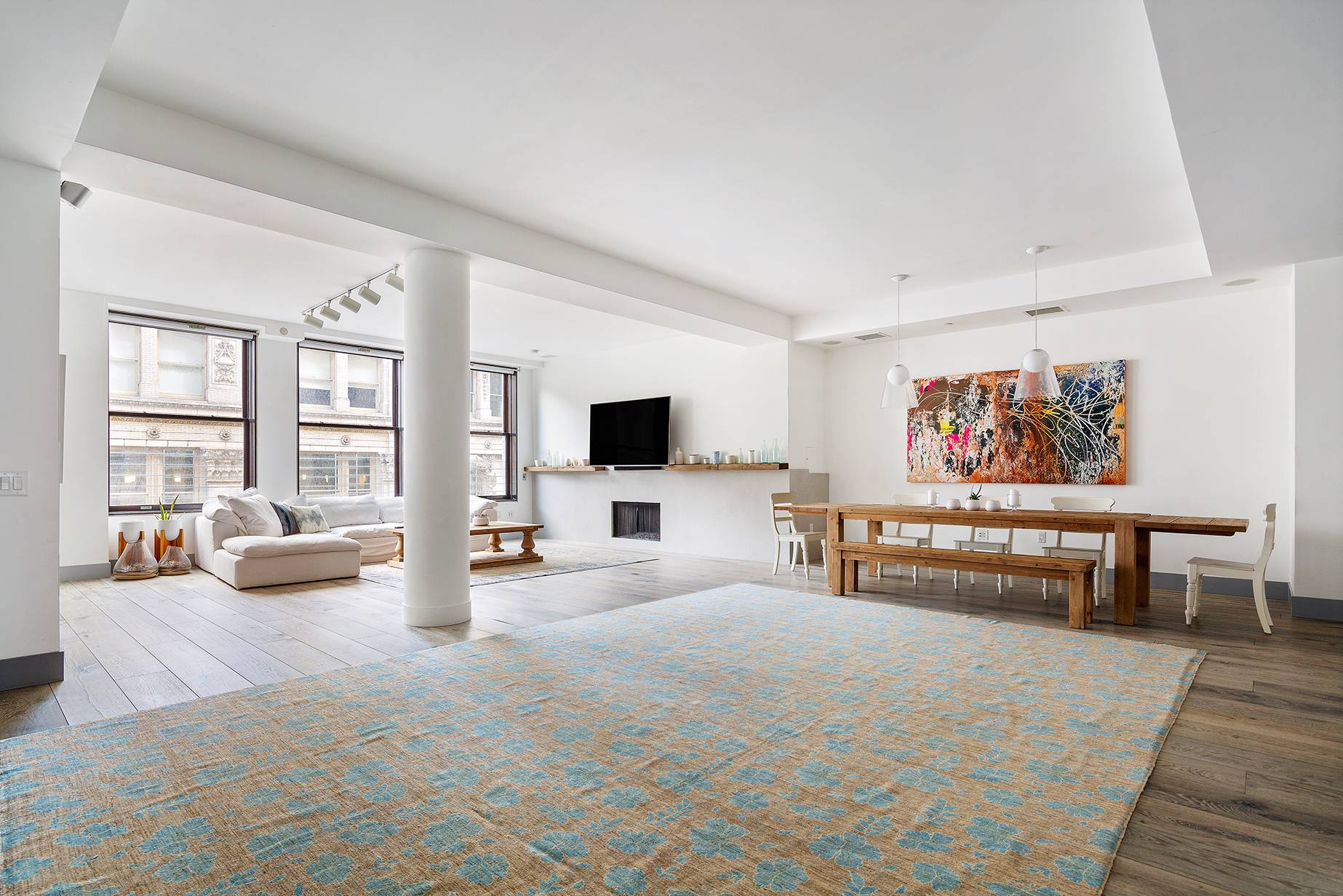 Beachy vibes meet NYC classic loft living in this gorgeous home at the nexus of Union Square, Flatiron and Chelsea.