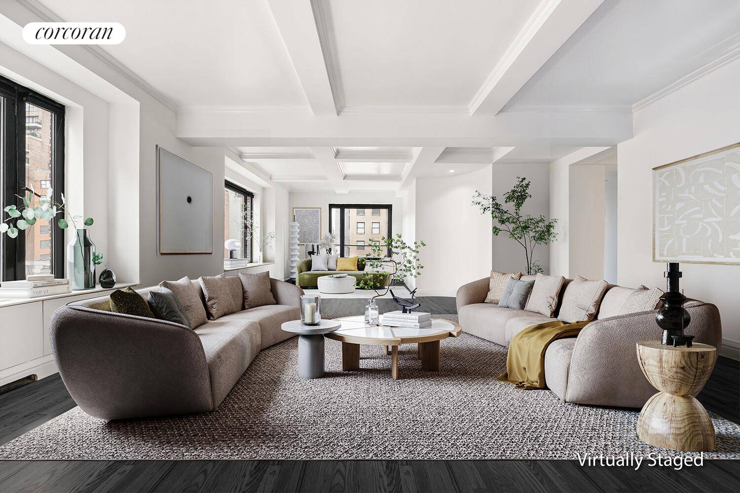 Grand Full Floor Residence with Iconic Park Avenue Views Occupying the entire 10th floor of a distinguished pre war cooperative, this rare and expansive residence offers approximately 4, 200 square ...