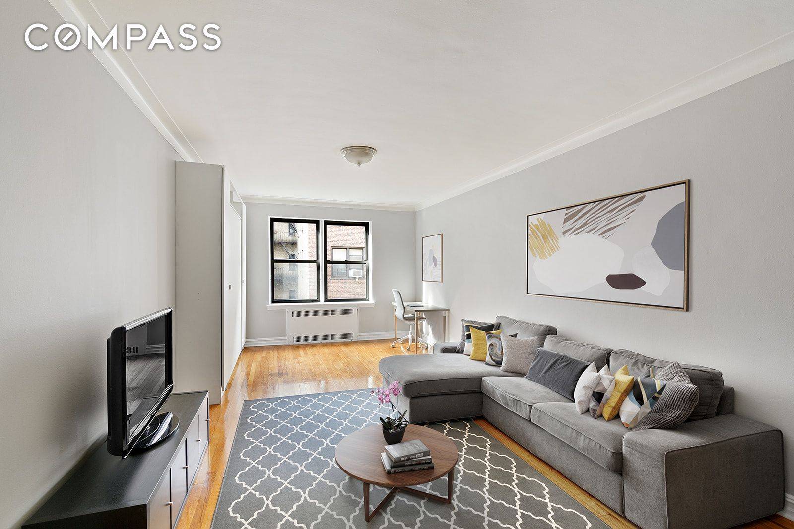On a tree lined street in one of the most sought after buildings in Jackson Heights, you'll find this move in ready, one bedroom one bathroom coop in the pre ...