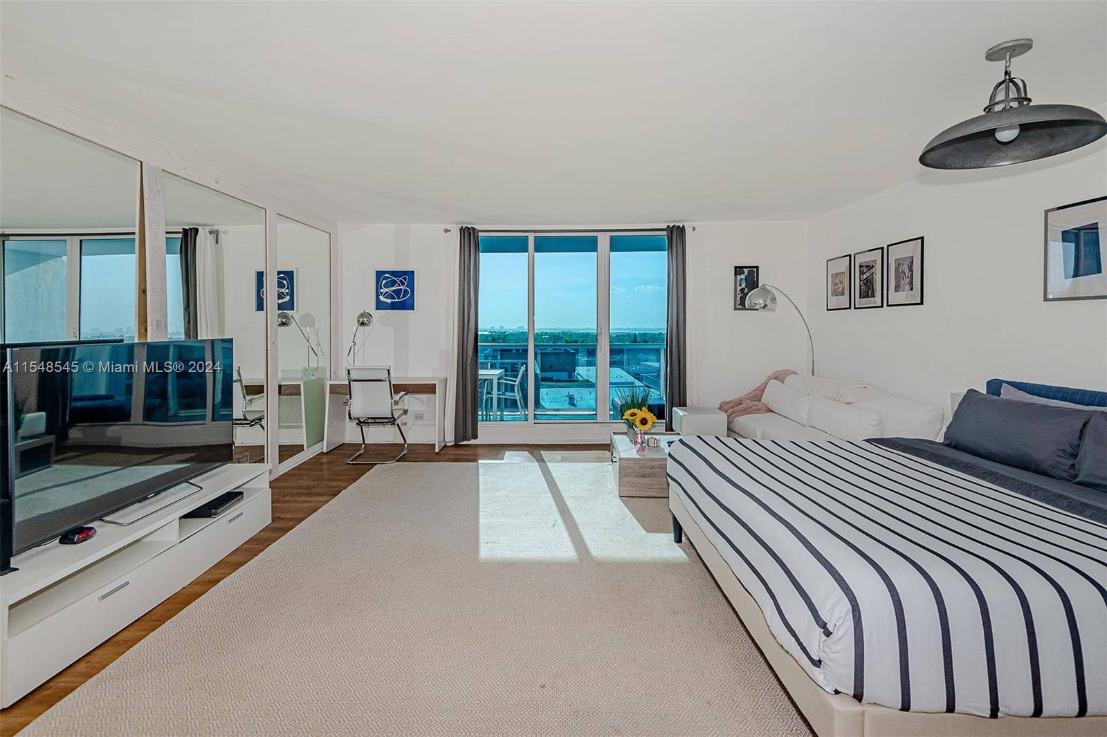 Beautiful, modern studio with a clean and sophisticated design in one of South Beach s most desirable buildings.