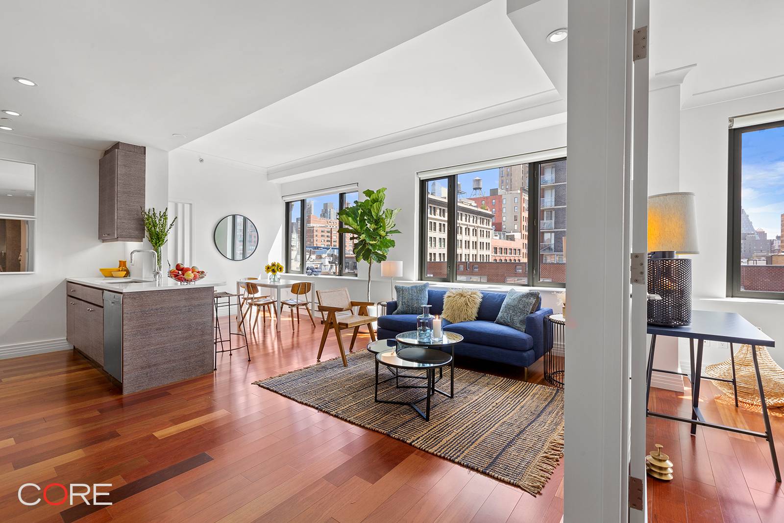 Rare opportunity to combine two penthouse units at 305W16 a 2, 449 interior square feet 1, 024 SF of private roof garden !